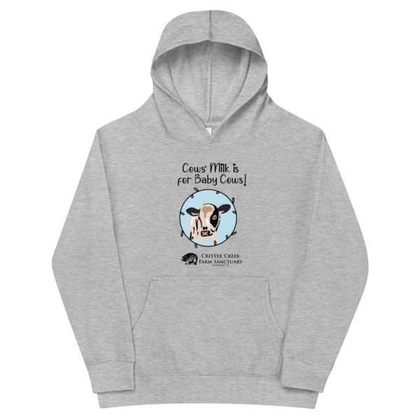 Cows' Milk is for Baby Cows Youth Hoodie - Image 3