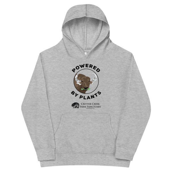 Powered by Plants Youth Hoodie - Image 3