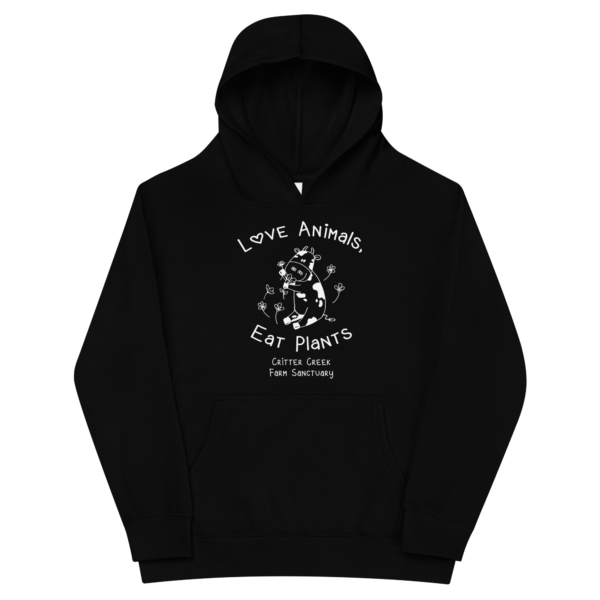 Love Animals Eat Plants Youth Hoodie - Image 3