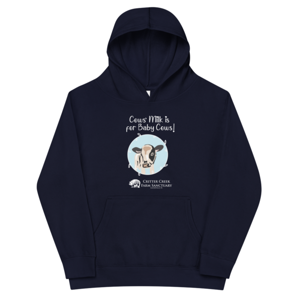 Cows' Milk is for Baby Cows Youth Hoodie - Image 2