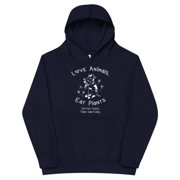 Love Animals Eat Plants Youth Hoodie - Image 4