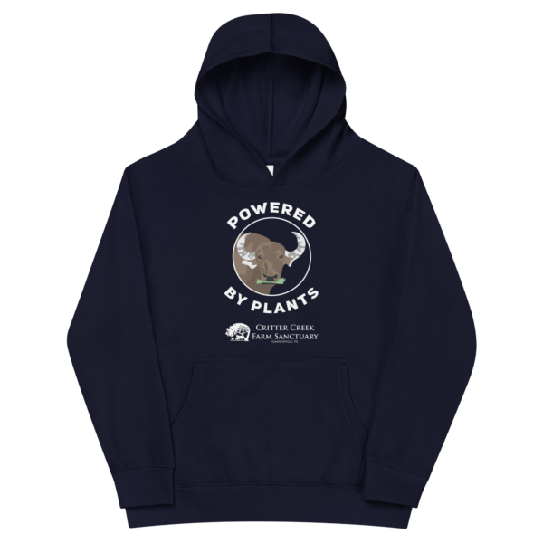 Powered by Plants Youth Hoodie - Image 2