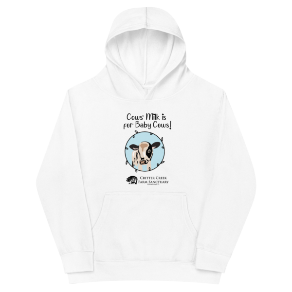 Cows' Milk is for Baby Cows Youth Hoodie - Image 4