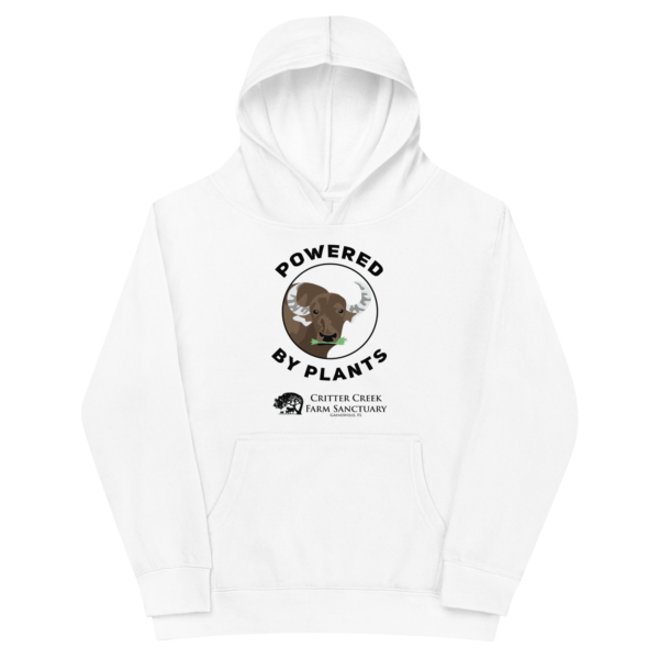 Powered by Plants Youth Hoodie - Image 4