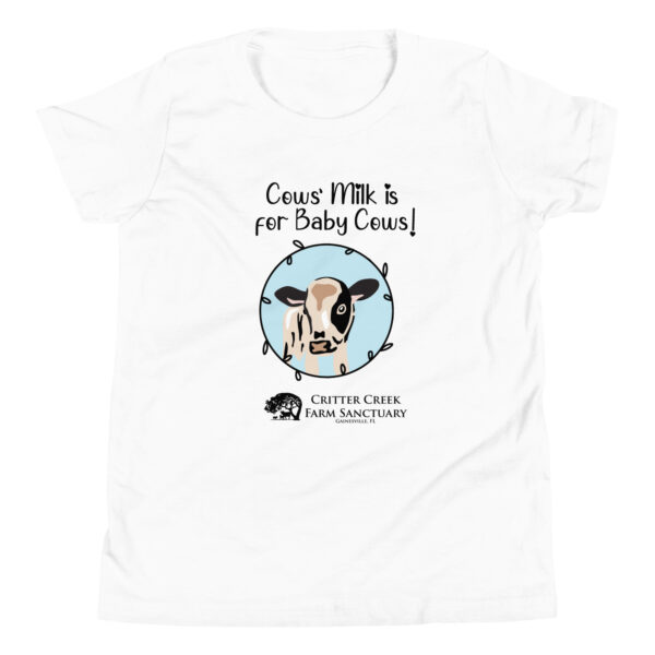 Cows' Milk is for Baby Cows Youth Tee - Image 3